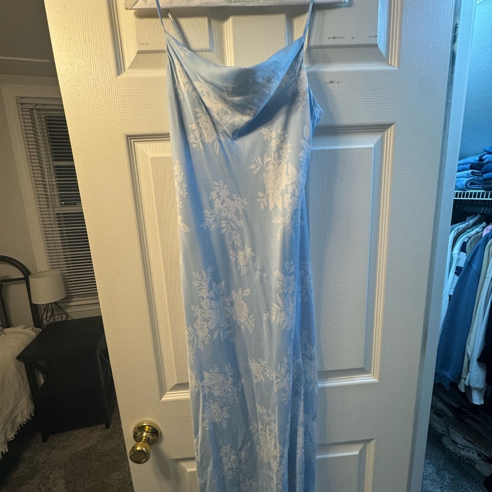 Altar'd State Light Blue Floral Dress
